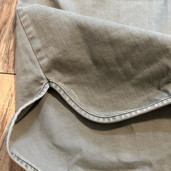 RED JEANS NYC Premium Vintage Clothing Roll Tab Sleeve Military Utility Dress L - Picture 13 of 16